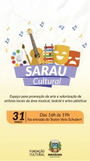 Sarau Cultural expõe arte e talento de artistas locais