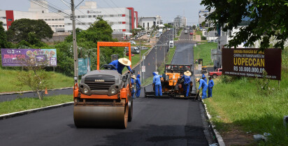 Recapeamento da avenida Paraná será concluído ainda nesta semana